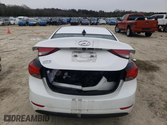 2016 Hyundai Elantra SE with VIN 5NPDH4AE8GH760928, listed as a Copart auction lot 46051995 with 110,323 mi miles and Salvage Title. Bid and sale history available at carsss.com. Image 6.