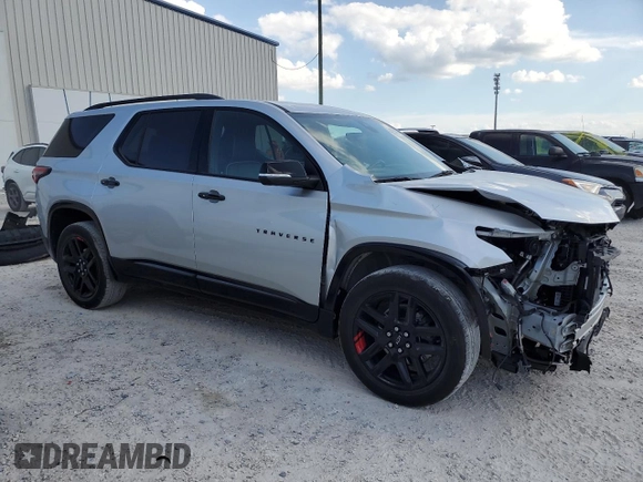 2022 Chevrolet Traverse Premier with VIN 1GNERKKW5NJ120765, listed as a Copart auction lot 72594954 with 35,055 mi miles and Salvage Title. Bid and sale history available at carsss.com. Image 4.