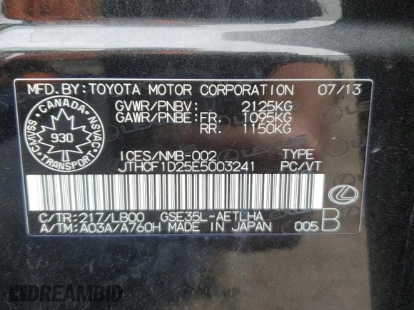 2014 Lexus IS 250 z VIN JTHCF1D25E5003241, wystawiony jako Copart lot #62845835 z przebiegiem 238 764 mil mil oraz Czysty tytuł • Clean title. Historia ofert i sprzedaży dostępna na DreamBid. Obrazek 12.