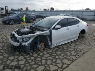 2019 Acura TLX w/A-Spec Pkg with VIN 19UUB3F64KA006102, listed as a Copart auction lot 86739734 with 0 mi miles and Salvage Title. Bid and sale history available at carsss.com. Image 1.