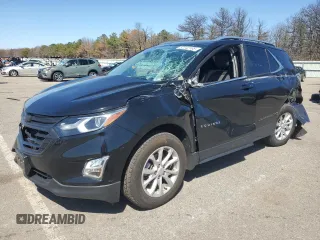 2021 Chevrolet Equinox LT with VIN 3GNAXKEV5ML401057, listed as a Copart auction lot 52242195 with 43,904 mi miles and Salvage Title. Bid and sale history available at carsss.com. Image 1.