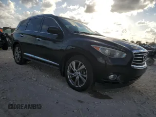 2013 Infiniti JX35 with VIN 5N1AL0MMXDC318989, listed as a Copart auction lot 77993874 with 51,097 mi miles and Non Repairable. Bid and sale history available at carsss.com. Image 4.