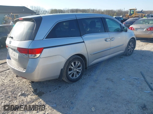 2015 Honda Odyssey EX-L with VIN 5FNRL5H62FB064541, listed as a IAAI auction lot 42048705 with 176,620 mi miles and . Bid and sale history available at DreamBid. Image 4.