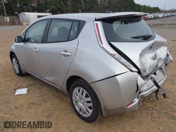 2016 Nissan LEAF S with VIN 1N4AZ0CP2GC301712, listed as a IAAI auction lot 41929753 with 67,265 mi miles. Bid and sale history available at carsss.com. Image 3.