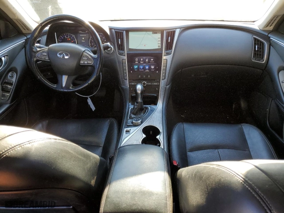 2014 Infiniti Q50 Hybrid Premium with VIN JN1AV7AR7EM701617, listed as a Copart auction lot 87172944 with 145,187 mi miles and Salvage Title. Bid and sale history available at carsss.com. Image 8.
