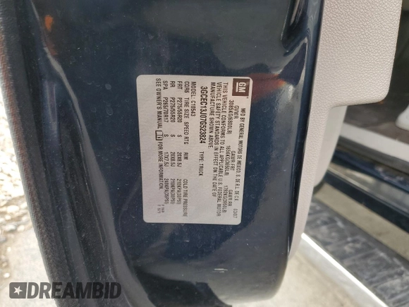 2007 Chevrolet Silverado 1500 1LT with VIN 3GCEC13J07G523824, listed as a Copart auction lot 85211794 with 304,461 mi miles and Salvage Title. Bid and sale history available at DreamBid. Image 14.