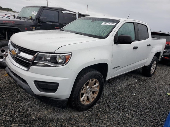2020 Chevrolet Colorado 2WD Work Truck with VIN 1GCGSBEA8L1242586, listed as a Copart auction lot 44656835 with 0 mi miles and Non Repairable. Bid and sale history available at carsss.com. Image 1.