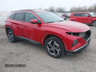 2023 Hyundai Tucson SEL with VIN 5NMJFCAE9PH260082, listed as a IAAI auction lot 41189393 with 54,343 mi miles. Bid and sale history available at carsss.com. Image 1.