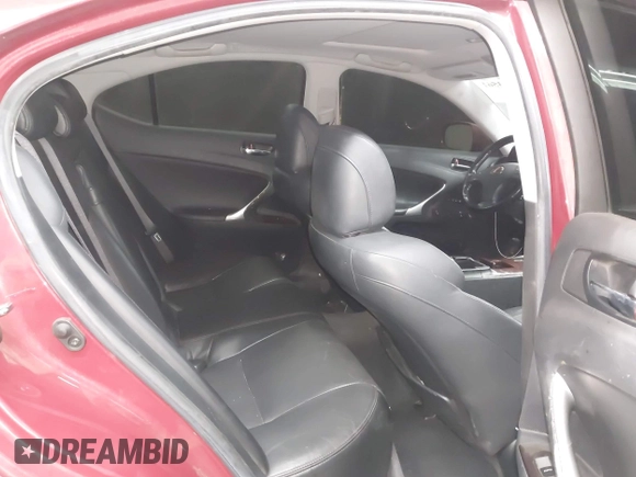 2007 Lexus IS 350 with VIN JTHBE262575016978, listed as a IAAI auction lot 42033561 with 156,474 mi miles and . Bid and sale history available at DreamBid. Image 8.
