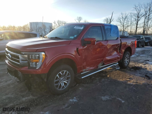 2022 Ford F-150 XL with VIN 1FTFW1E84NKE59606, listed as a Copart auction lot 48533335 with 41,219 mi miles and Salvage Title. Bid and sale history available at carsss.com. Image 1.