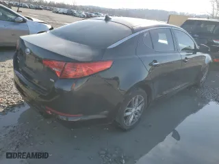 2012 Kia Optima LX with VIN KNAGM4A70C5283817, listed as a Copart auction lot 49961795 with 204,942 mi miles and Salvage Title. Bid and sale history available at carsss.com. Image 3.