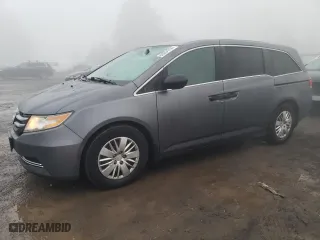 2014 Honda Odyssey LX with VIN 5FNRL5H28EB100602, listed as a Copart auction lot 84204784 with 155,272 mi miles and Salvage Title. Bid and sale history available at carsss.com. Image 1.