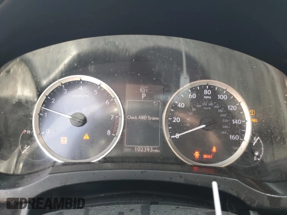 2016 Lexus IS 300/350 with VIN JTHCM1D26G5006531, listed as a Copart auction lot 61968535 with 102,393 mi miles and Salvage title. Bid and sale history available at DreamBid. Image 9.