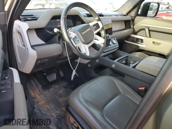 2022 Land Rover Defender SE with VIN SALEP7RU6N2095393, listed as a Copart auction lot 87873935 with 43,015 mi miles and Salvage title. Bid and sale history available at DreamBid. Image 8.