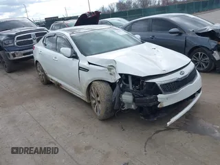 2012 Kia Optima SX with VIN 5XXGR4A6XCG079419, listed as a IAAI auction lot 41989957 with 159,794 mi miles and . Bid and sale history available at carsss.com. Image 1.