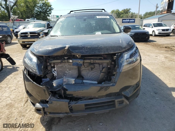 2024 Nissan Pathfinder SV with VIN 5N1DR3BC5RC241608, listed as a Copart auction lot 72323434 with 4,706 mi miles and Salvage Title. Bid and sale history available at carsss.com. Image 5.