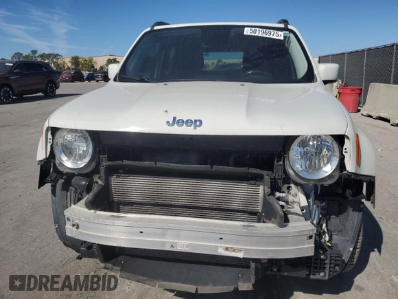 2017 Jeep Renegade Latitude with VIN ZACCJABB7HPG43613, listed as a Copart auction lot 50196975 with 107,434 mi miles and Salvage Title. Bid and sale history available at carsss.com. Image 5.