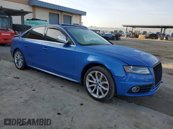 2011 Audi S4 Premium Plus with VIN WAUDGAFL1BA030977, listed as a Copart auction lot 84727524 with 121,784 mi miles and Salvage Title. Bid and sale history available at carsss.com. Image 4.