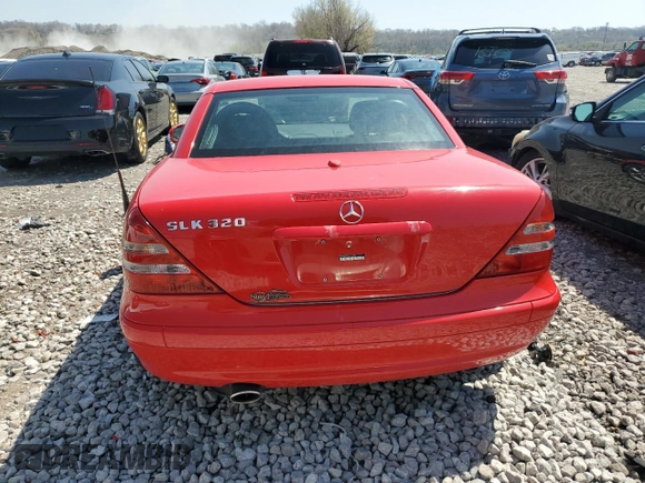 2002 Mercedes-Benz SLK-Class 3.2L with VIN WDBKK65F92F270653, listed as a Copart auction lot 51213975 with 29,772 mi miles and Salvage Title. Bid and sale history available at carsss.com. Image 6.