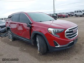 2019 GMC Terrain SLT with VIN 3GKALPEV0KL177778, listed as a IAAI auction lot 41208539 with 111,658 mi miles. Bid and sale history available at carsss.com. Image 1.