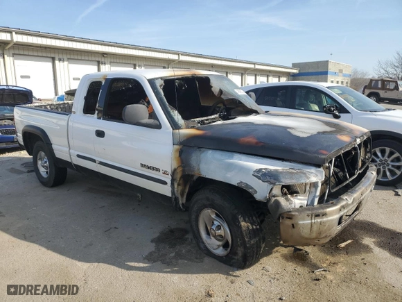 2001 Dodge Ram 1500 with VIN 3B7HC13Y01M534518, listed as a Copart auction lot 48666025 with 0 mi miles and Salvage Title. Bid and sale history available at carsss.com. Image 4.
