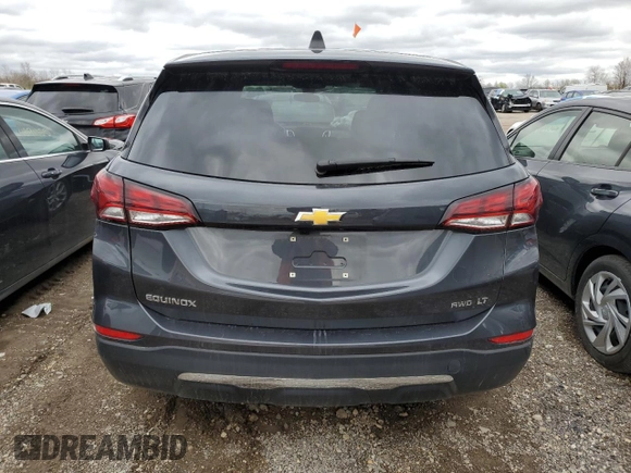 2023 Chevrolet Equinox LT with VIN 3GNAXUEG8PS197992, listed as a Copart auction lot 53134655 with 27,482 mi miles and Non Repairable. Bid and sale history available at DreamBid. Image 6.