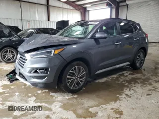 2019 Hyundai Tucson Ultimate z VIN KM8J3CAL2KU903957, wystawiony jako Copart lot #58173685 z przebiegiem 102 066 mil mil oraz Szkoda całkowita • Salvage title. Historia ofert i sprzedaży dostępna na DreamBid. Obrazek 1.