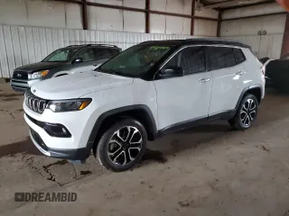 2024 Jeep Compass Limited z VIN 3C4NJDCN7RT593129, wystawiony jako Copart lot #57845515 z przebiegiem 11 086 mil mil oraz Szkoda całkowita • Salvage title. Historia ofert i sprzedaży dostępna na DreamBid. Obrazek 1.
