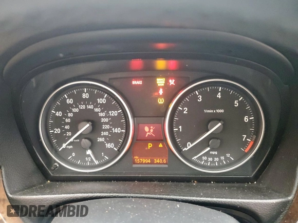 2010 BMW 3 Series 328i with VIN WBAPH7G59ANM52970, listed as a Copart auction lot 51777165 with 157,994 mi miles and Salvage Title. Bid and sale history available at carsss.com. Image 9.