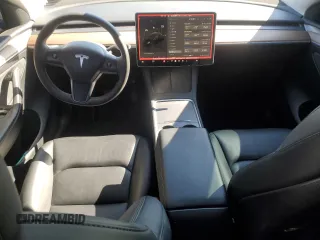 2023 Tesla Model Y Long Range with VIN 7SAYGDEE5PF892285, listed as a Copart auction lot 46458635 with 39,951 mi miles and Salvage Title. Bid and sale history available at DreamBid. Image 8.