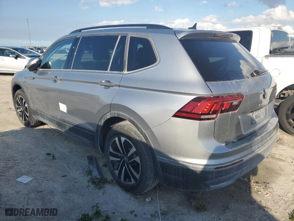 2024 Volkswagen Tiguan S with VIN 3VVRB7AX1RM119905, listed as a Copart auction lot 47146195 with 0 mi miles and Non Repairable. Bid and sale history available at carsss.com. Image 2.