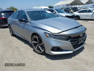 2021 Honda Accord Sport with VIN 1HGCV2F31MA006127, listed as a IAAI auction lot 42347503 with 54,902 mi miles and . Bid and sale history available at DreamBid. Image 1.
