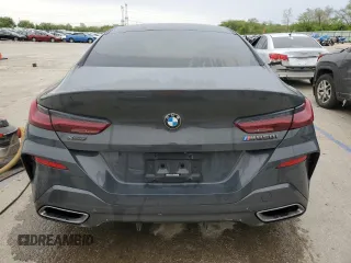 2021 BMW 8 Series M850i with VIN WBAGV8C04MCE93308, listed as a Copart auction lot 55030895 with 37,762 mi miles and Salvage title. Bid and sale history available at DreamBid. Image 6.