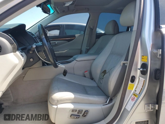 2012 Lexus LS 460 with VIN JTHBL5EFXC5108951, listed as a Copart auction lot 57759625 with 106,835 mi miles and Salvage title. Bid and sale history available at DreamBid. Image 7.