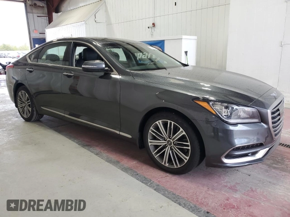 2018 Genesis G80 3.8L with VIN KMHGN4JE5JU260773, listed as a Copart auction lot 73008914 with 44,306 mi miles and Salvage Title. Bid and sale history available at carsss.com. Image 4.