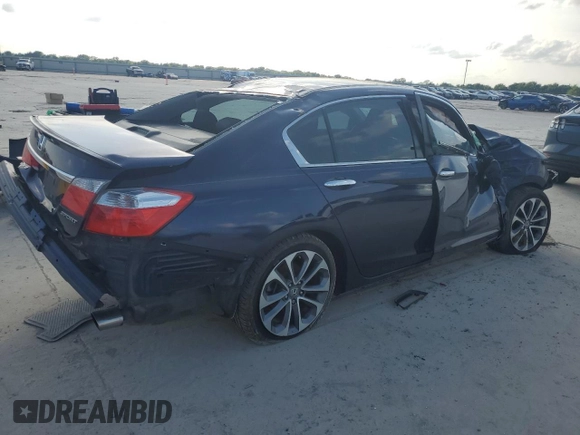 2013 Honda Accord Sport with VIN 1HGCR2F5XDA216408, listed as a Copart auction lot 54956235 with 151,112 mi miles and Salvage Title. Bid and sale history available at DreamBid. Image 3.
