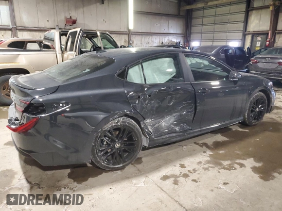 2025 Toyota Camry LE with VIN 4T1DAACK1SU040161, listed as a Copart auction lot 45751455 with 4,022 mi miles and Salvage Title. Bid and sale history available at carsss.com. Image 3.