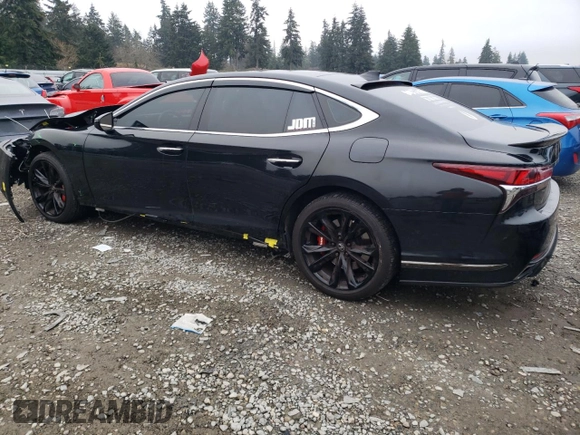 2018 Lexus LS 500 z VIN JTHC51FF3J5001811, wystawiony jako Copart lot #89018805 z przebiegiem 34 304 mil mil oraz Szkoda całkowita • Salvage title. Historia ofert i sprzedaży dostępna na DreamBid. Obrazek 2.