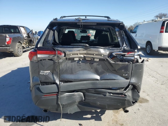 2020 Toyota RAV4 LE with VIN 2T3H1RFV7LC085928, listed as a Copart auction lot 47985445 with 57,249 mi miles and Salvage Title. Bid and sale history available at carsss.com. Image 6.