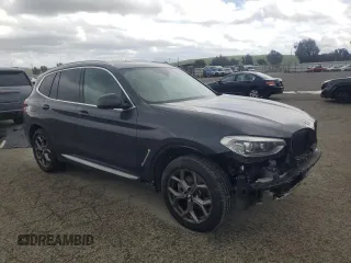 2021 BMW X3 xDrive30i with VIN 5UXTY5C09M9E29882, listed as a Copart auction lot 51461695 with 43,807 mi miles and Salvage Title. Bid and sale history available at DreamBid. Image 4.