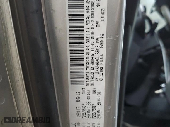 2012 Jeep Wrangler Sport with VIN 1C4AJWAGXCL133013, listed as a Copart auction lot 59788325 with 141,015 mi miles and Clean title. Bid and sale history available at DreamBid. Image 14.