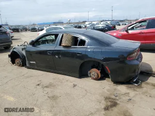 2015 Dodge Charger SXT with VIN 2C3CDXHG9FH765311, listed as a Copart auction lot 50205885 with 0 mi miles and Clean Title. Bid and sale history available at carsss.com. Image 2.