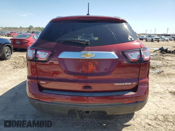 2016 Chevrolet Traverse LT with VIN 1GNKVGKDXGJ160157, listed as a Copart auction lot 47061075 with 100,013 mi miles and Salvage Title. Bid and sale history available at DreamBid. Image 6.