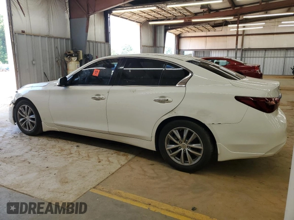 2021 Infiniti Q50 Pure with VIN JN1EV7AP7MM700174, listed as a Copart auction lot 62968275 with Not provided miles and Clean title. Bid and sale history available at DreamBid. Image 2.
