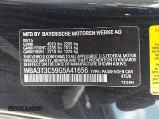2016 BMW 4 Series 435i with VIN WBA3T3C59G5A41656, listed as a IAAI auction lot 42013298 with 129,666 mi miles and . Bid and sale history available at DreamBid. Image 9.
