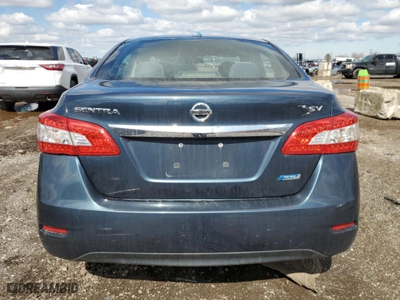 2013 Nissan Sentra SV with VIN 3N1AB7APXDL669682, listed as a Copart auction lot 49552735 with 167,009 mi miles and Salvage Title. Bid and sale history available at carsss.com. Image 6.