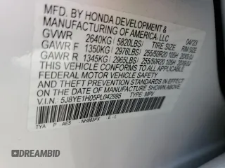2023 Acura MDX w/A-Spec Package with VIN 5J8YE1H05PL042995, listed as a Copart auction lot 55276985 with 45,893 mi miles and Salvage title. Bid and sale history available at DreamBid. Image 13.