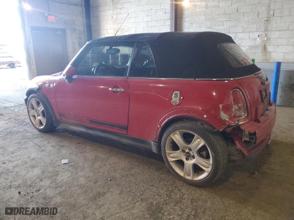 2006 MINI Cooper Convertible S with VIN WMWRH33536TL93313, listed as a Copart auction lot 45165995 with 0 mi miles and Salvage Title. Bid and sale history available at carsss.com. Image 2.