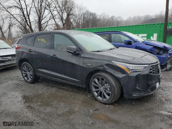 2025 Acura RDX w/A-Spec Pkg with VIN 5J8TC2H66SL000192, listed as a Copart auction lot 48537155 with 2,941 mi miles and Salvage Title. Bid and sale history available at carsss.com. Image 4.