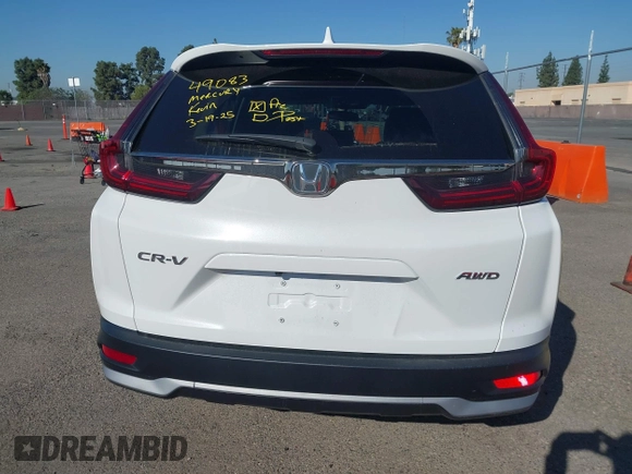 2022 Honda CR-V EX-L with VIN 7FARW2H8XNE045486, listed as a IAAI auction lot 41861874 with 27,896 mi miles. Bid and sale history available at carsss.com. Image 16.
